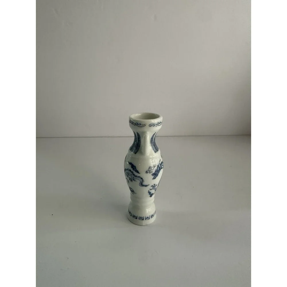 MINIATURE PORCELAIN VASE 1980 FRANKLIN MINT TREASURES OF IMPERIAL DYNASTY JAPAN